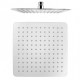 250mm 10 inch Stainless steel Chrome Super-slim Square Rainfall Shower Head 